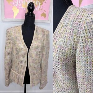 Georgiou Studio Multi Colored Wool Blend Blazer